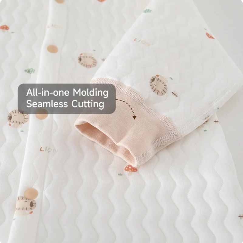 Baby Clothing Autumn and Winter Thickened Baby Jumpsuit Cotton Newborn Jumpsuit Creeper Long-sleeved Pajamas