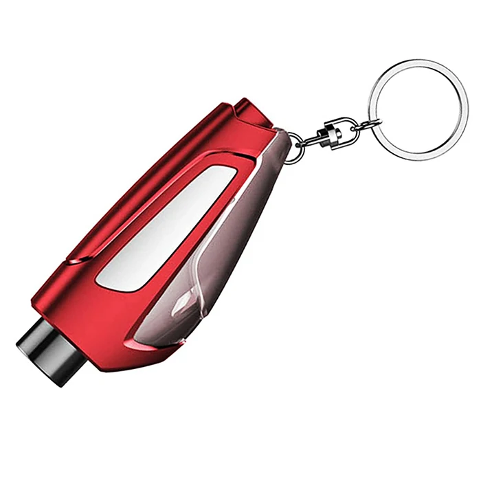 TIROL Emergency Keychain Car Escape Tool  2 in 1 Car Window Breaker Seatbelt Cutter Mini Safety Hammer