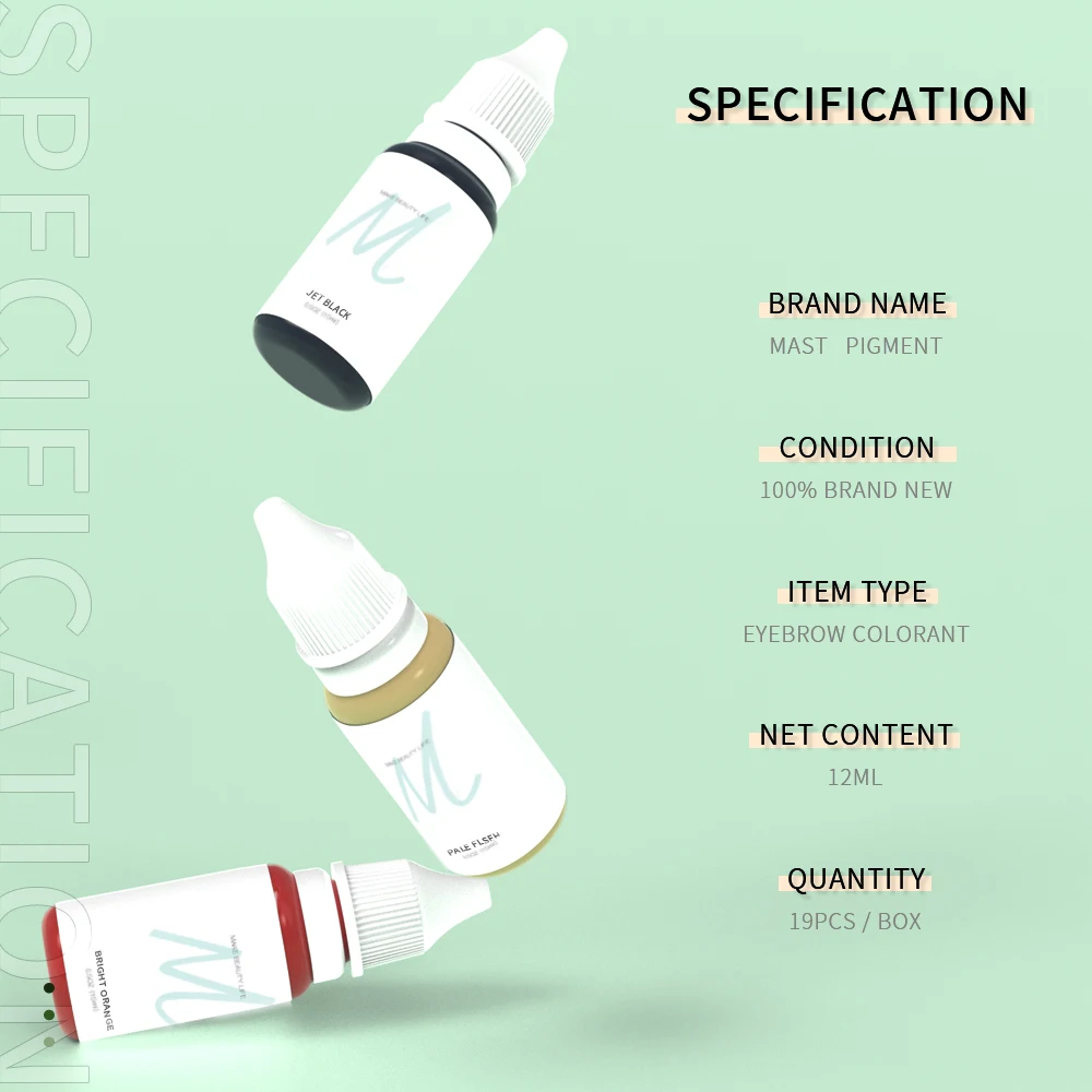 Dragonhawk Pmu Eyebrow Lip Eyeliner Permanent Makeup Pigments Mast Tattoo Ink 15ML