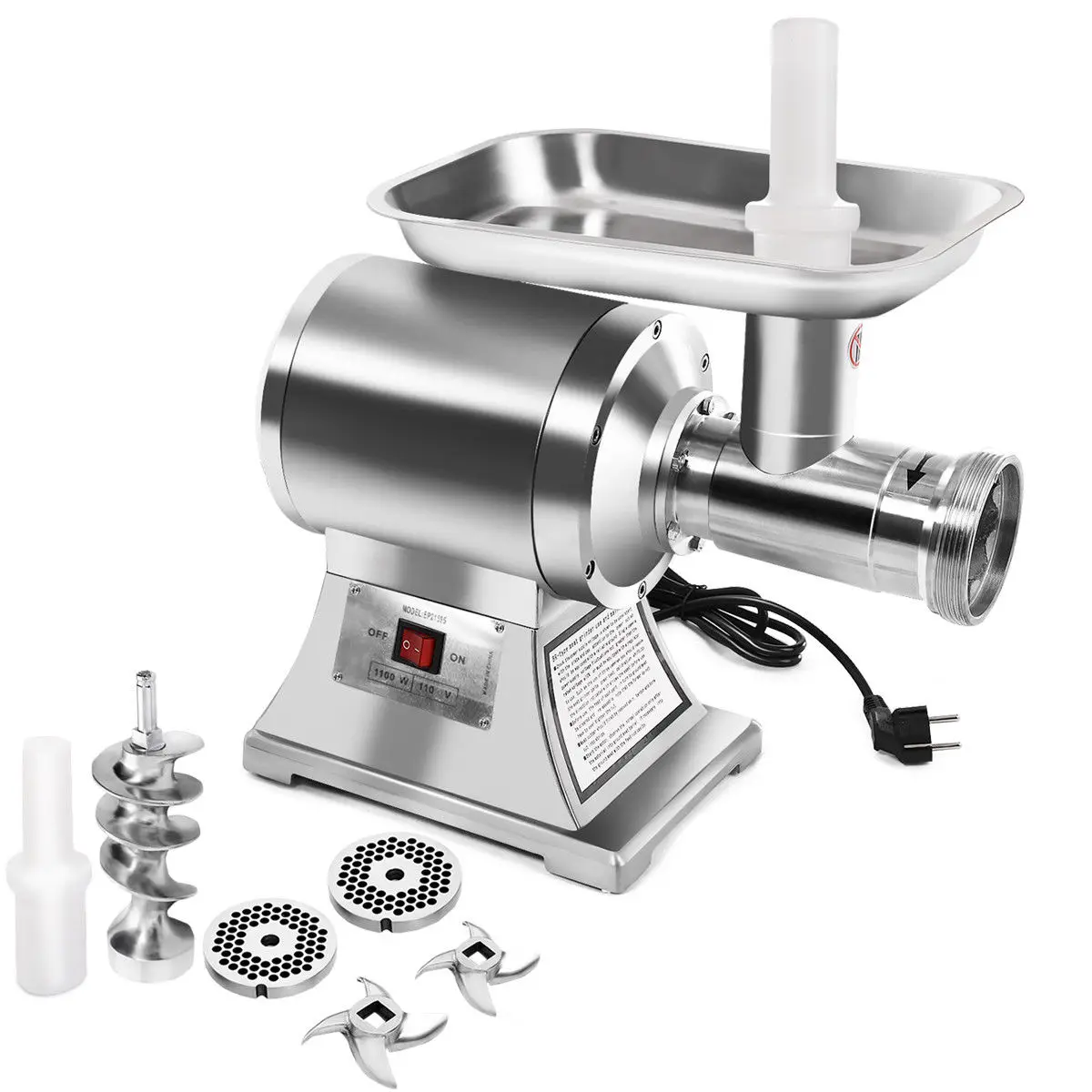 AL shell  body stainless steel head electric meat grinder /electric meat mincer  easy to clean AL-22/AL-22C