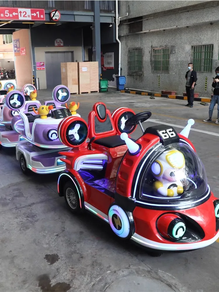 Amusement park camera LCD screen children train rides ocean themes train for sale electric trackless train