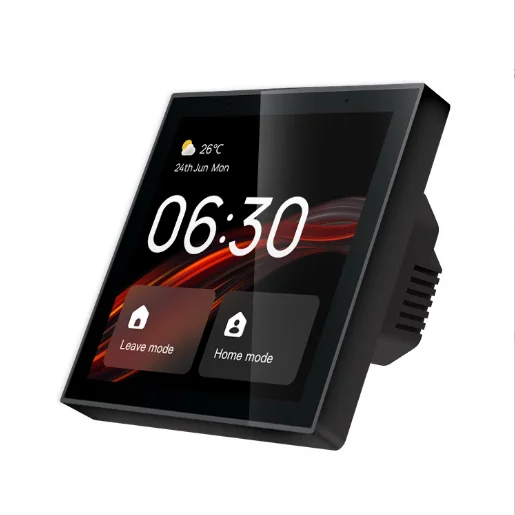 tuya smart home T1E central control panel 4 inch screen Linux gateway built-in Alexa voice control zigbee gateway