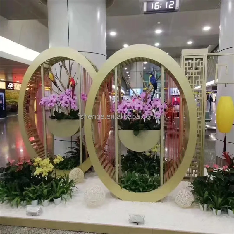 Modern luxury large home decor flower vase / outdoor fiberglass plant pots / gardening flower pots planters