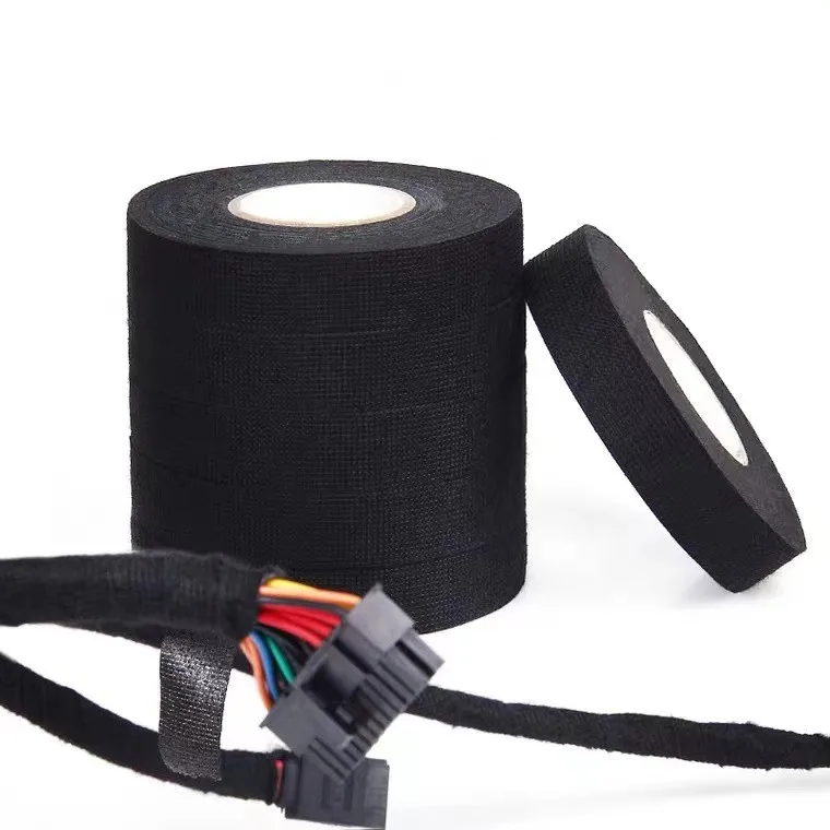 Free Sample Wire Harness Automotive Cloth Tape Rubber Adhesive Wrapping Wiring Insulation Wire Harness Automotive Cloth Tape
