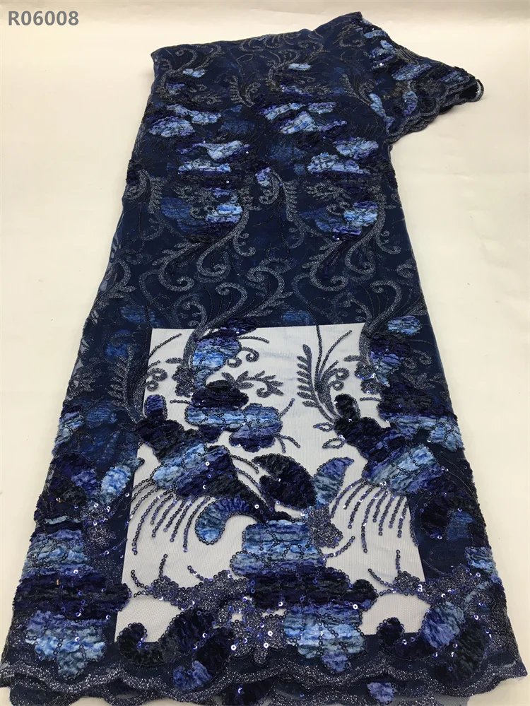 Sequin Embroidery Bridal Tulle Lace Fabrics Nigerian Cord Fabric African Swiss Voile Lace