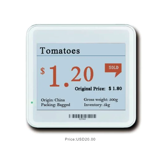 ESL electronic price tags for supermarket 2.13 inch