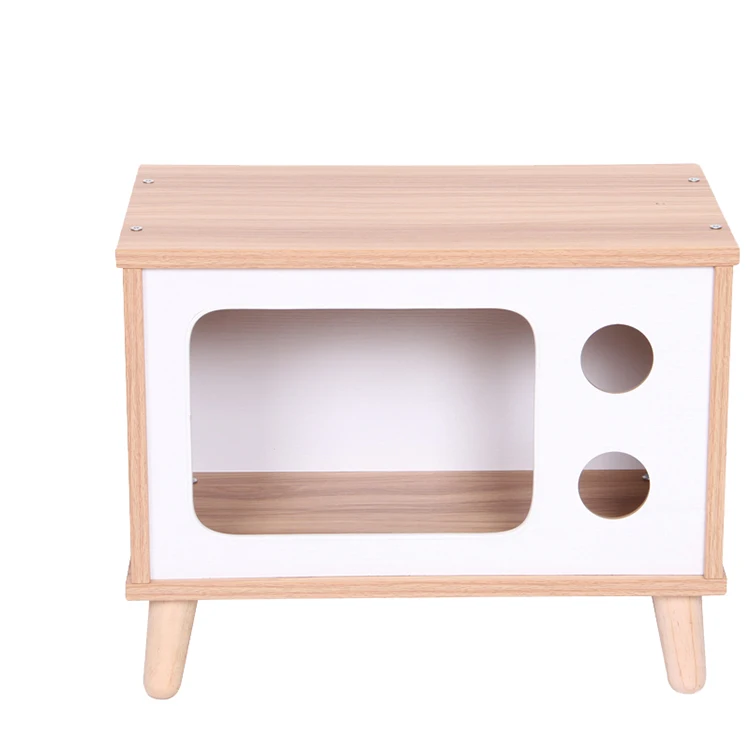 Luxury Designer Modern Cheap Wood Large Cat Playhouse Pet House Wooden Cat Indoor House