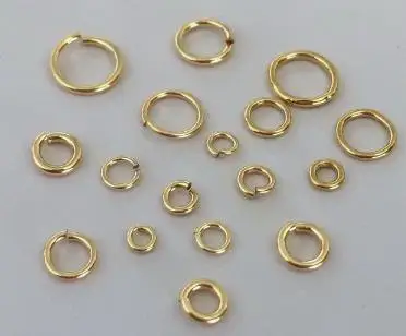 Permanent Jewelry Accessories 14k Gold Filled Jump Ring Open Split Ring Closed Jewelry O Ring for DIY Jewelry Accessories