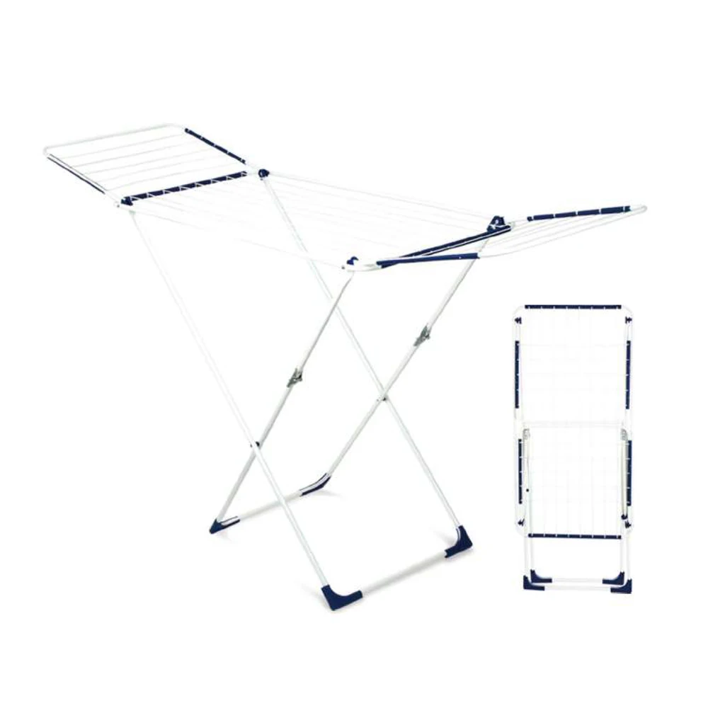 outdoor baby collapsible metal airer iron clothes dryer folding airer 16m drying lengte rack butterfly clothes