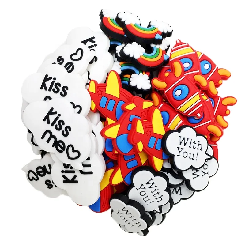 Whole Sale PVC Rubber Cartoon Random Designs Hot Selling Shoe Charms Bracelets Charms