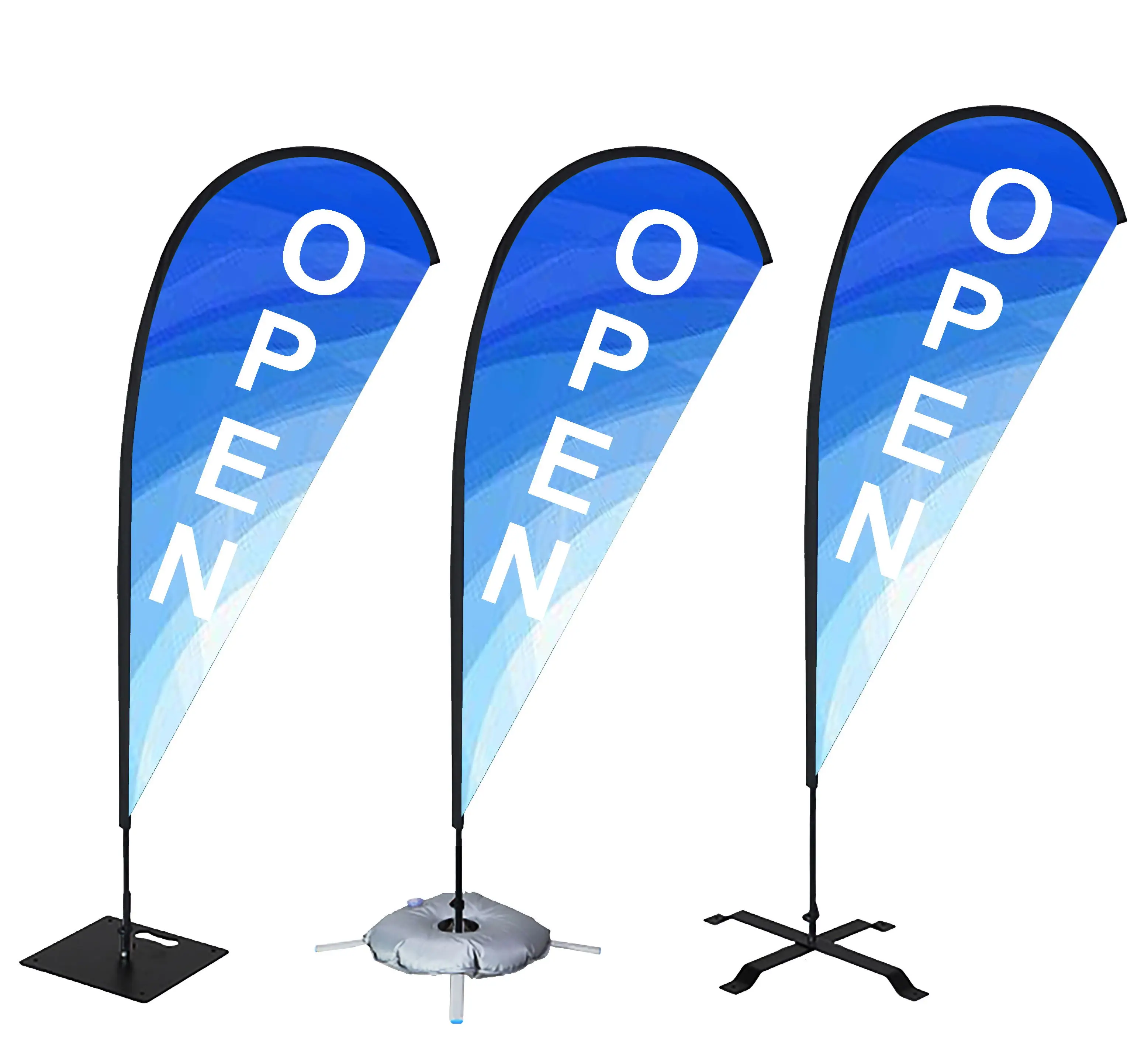 wholesale advertising banners and flags/double sided campaigns promote flag with custom logo printing