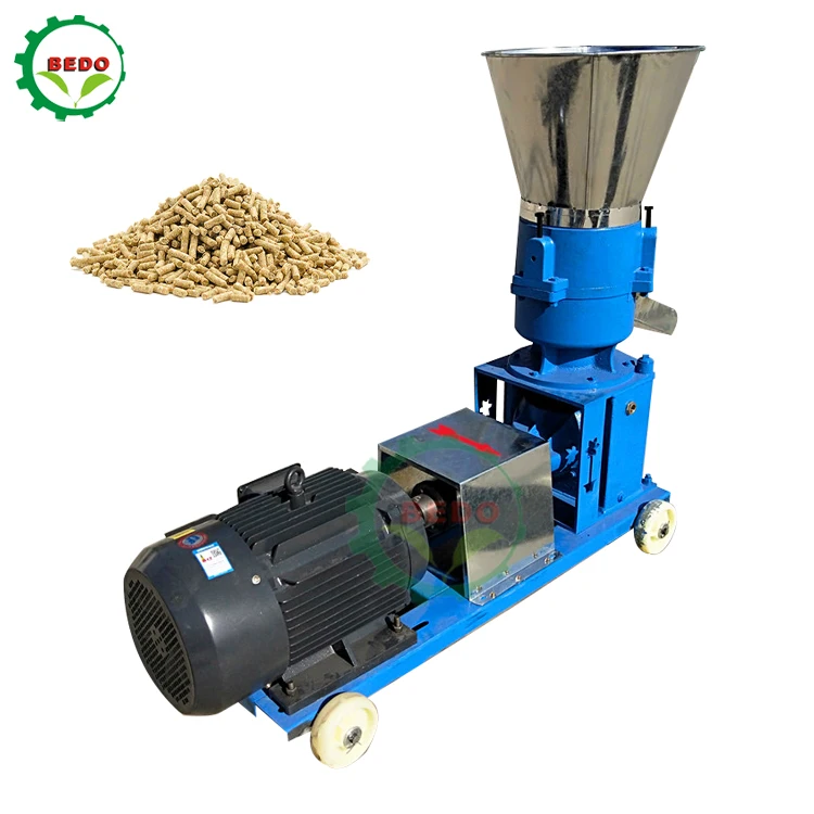 Farm Animal Chicken Duck Feed Pellet Mill Machine 4 Rollers Feed Pellet Machine