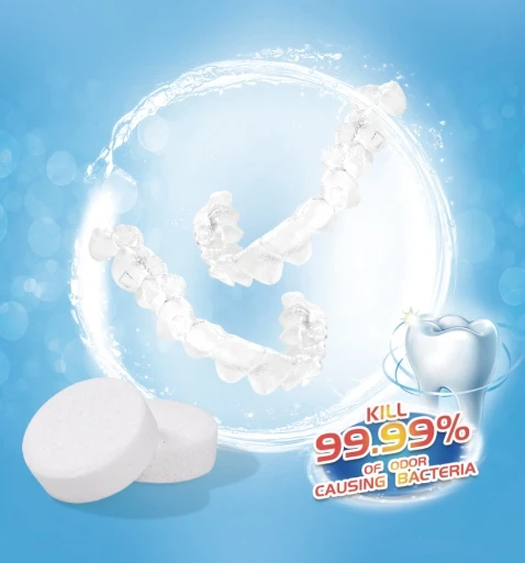 Best selling products Safe Effective Eco-Friendly OEM Denture Cleaning Tablets/ denture cleaner