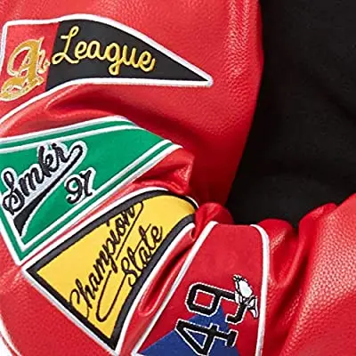 Leather Pink Crop Beige And Black Letterman Vintage Custom Leather Baseball Custom Varsity Jacket Men Varsity Jackets