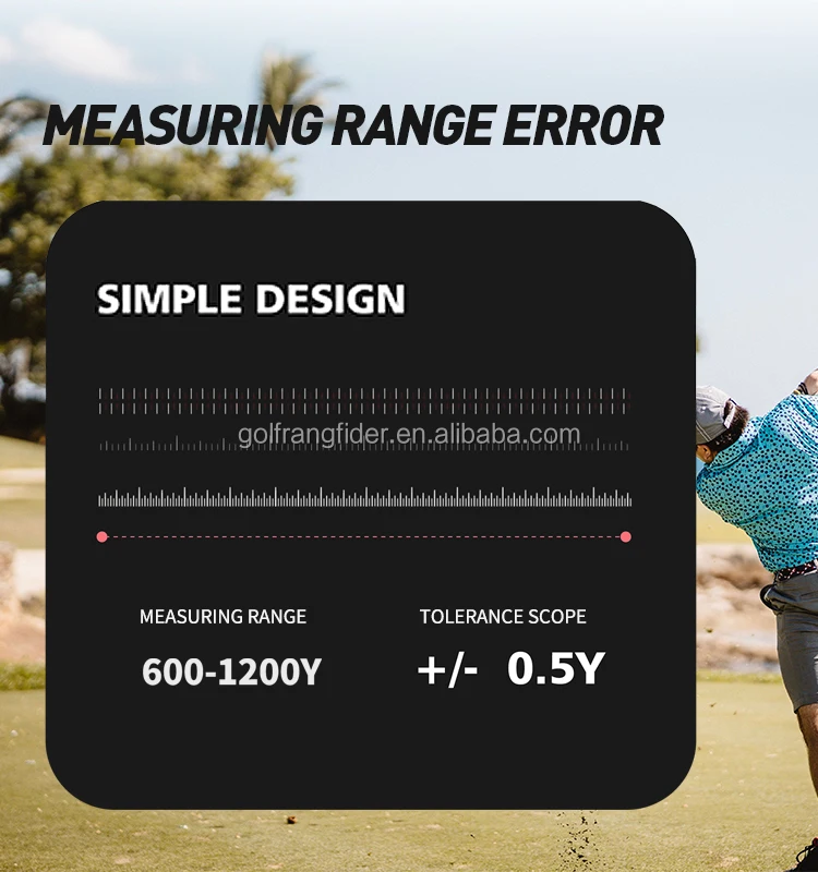 Golf Rangefinder 1200Yards Laser Range Finders With Lithium Battery, Slope Compensation, Flag Lock, Magnet