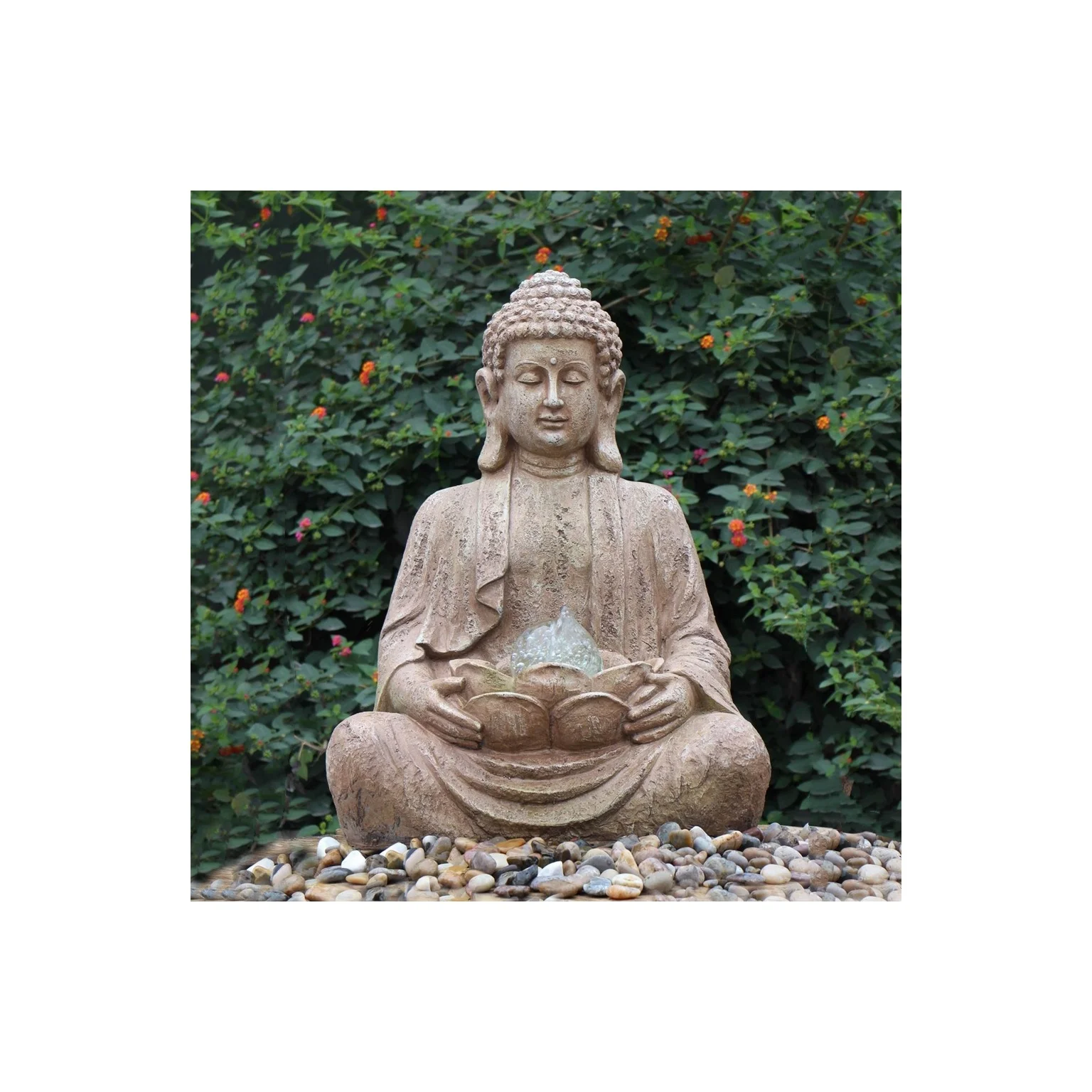 Wholesale large outdoor fengshui buddhism  home decoration buddha statue water fountain