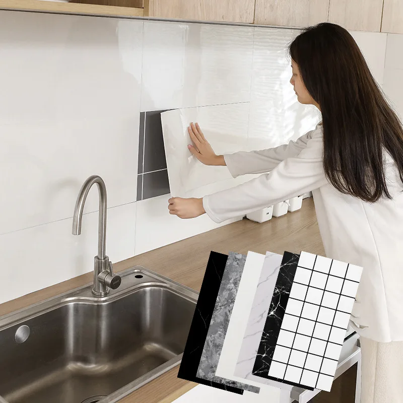 3D Printing PE Foam Self Adhesive Faux Stone Wall Tile Marble Stickers For Home Decoration