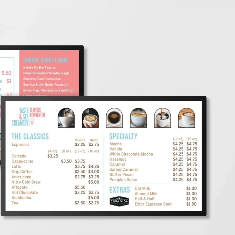 LED restaurant menu board aluminum frame magnetic advertising acrylic split reinforced ultra-thin LED light box