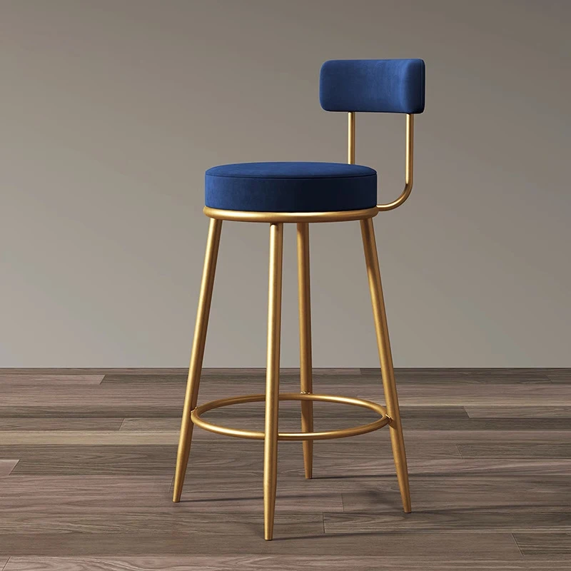 Nordic High Chair Modern Simple Luxury Light Home Bar Stool for Home Hotel Office Villa Events and Banquets CH-066