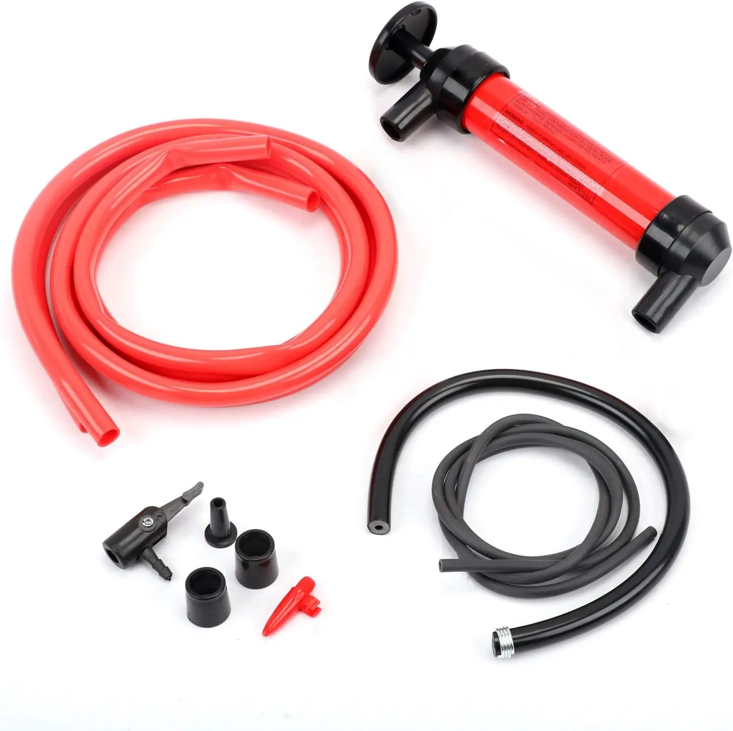 Multi-Use Hand Pump Fluid Transfer Pump with Inflator Function Universal Portable Gas Siphon Pump for Car Truck SUV Transfer Oil