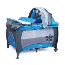 Mamakids S12-7 gray grey ash  american folding baby swing bed easy take travel playpen