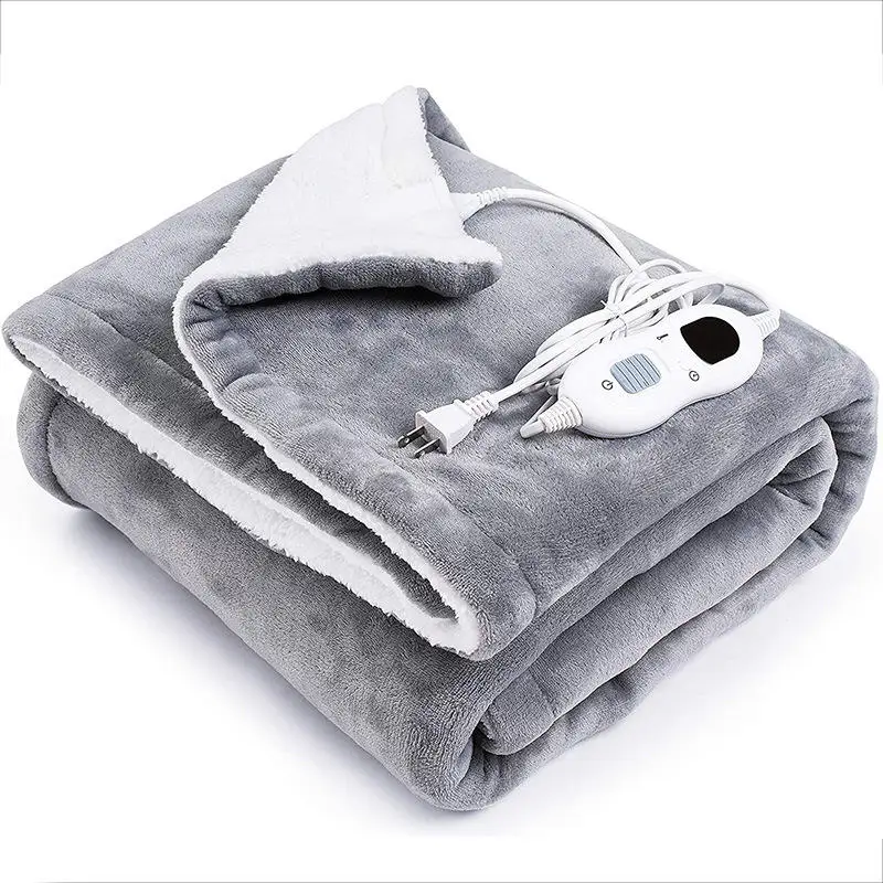 Electric Heating Blanket  Warmer Control Heated Blankets adjustable Machine Washable