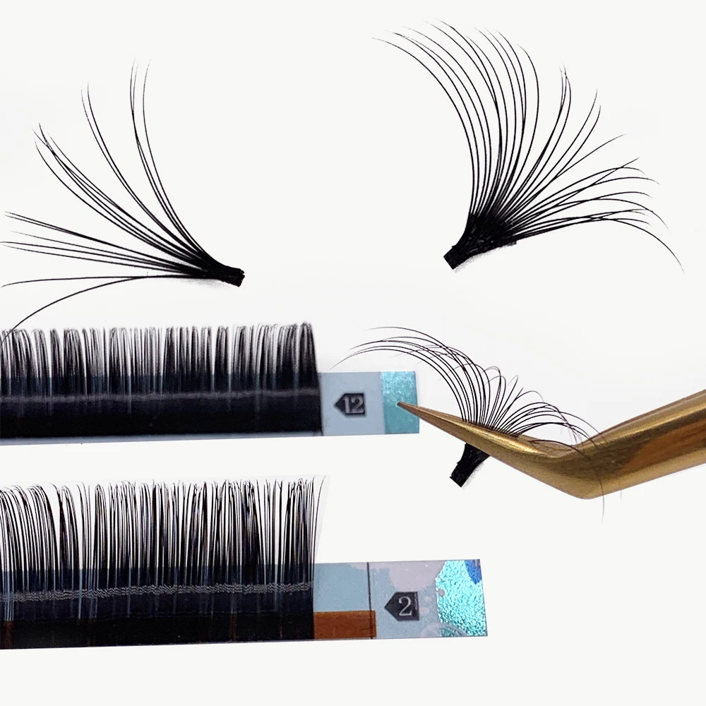 Yelix  Individual Classic Lashes Premium Pbt B C Cc D Dd Curl Single Mink Individual False Eyelash Extensions