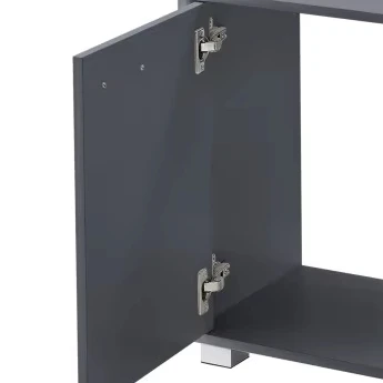 Hot Sale Multi-functional Bathroom Floor Storage Cabinet with 3 Shelf, Wooden Storage Cabinet with 1 Doors