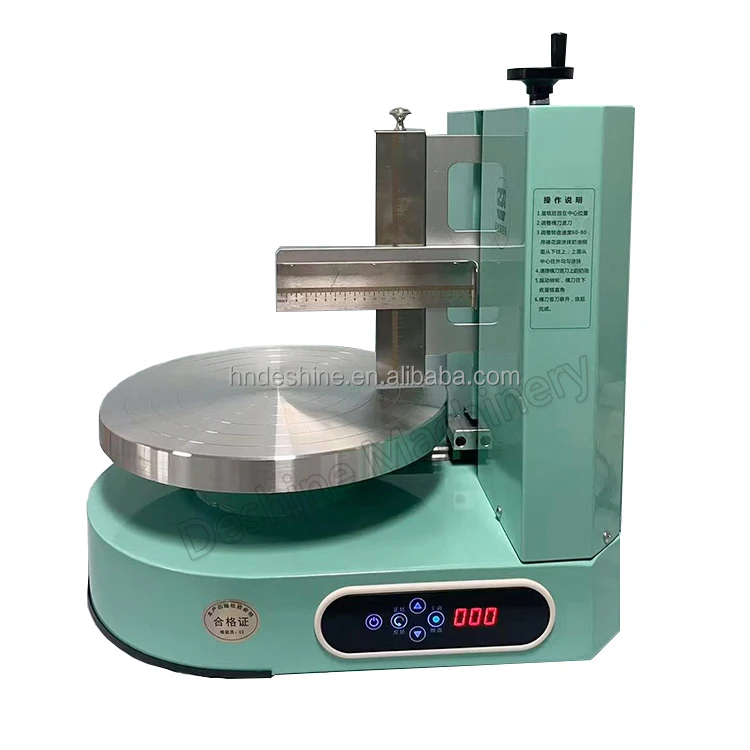 Low Price Electric 4-12 Inch Birthday Cake Cream Jam Smearing Machine Automatic Cake Polishing Helper Labor-saving Equipment
