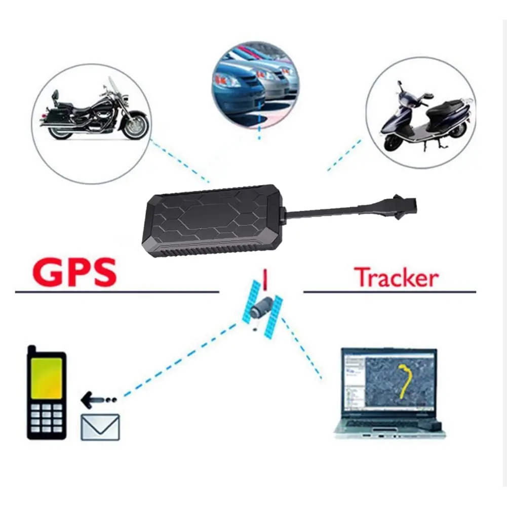 PG08 GPS Vehicle Tracker Real Time Locator GSM Motorcycle Car Bike Anti-Theft Tool GSM 850/900/1800/1900MHz GPS Tracker