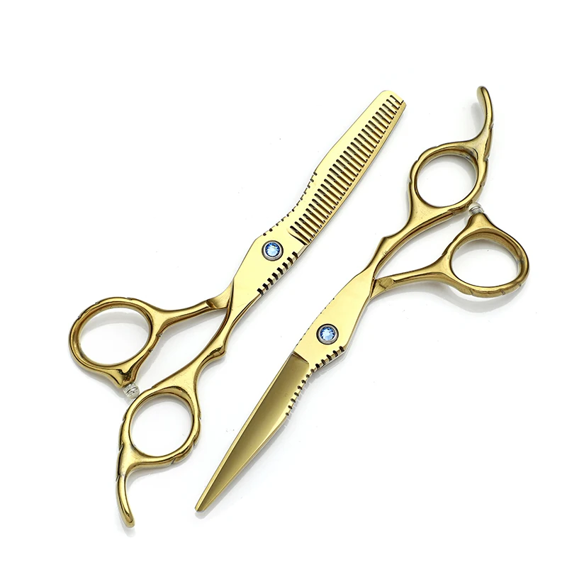 F99 Professional 6-Inch Straight Blade Hair Cutting Scissors High Quality Razor for Beauty Use