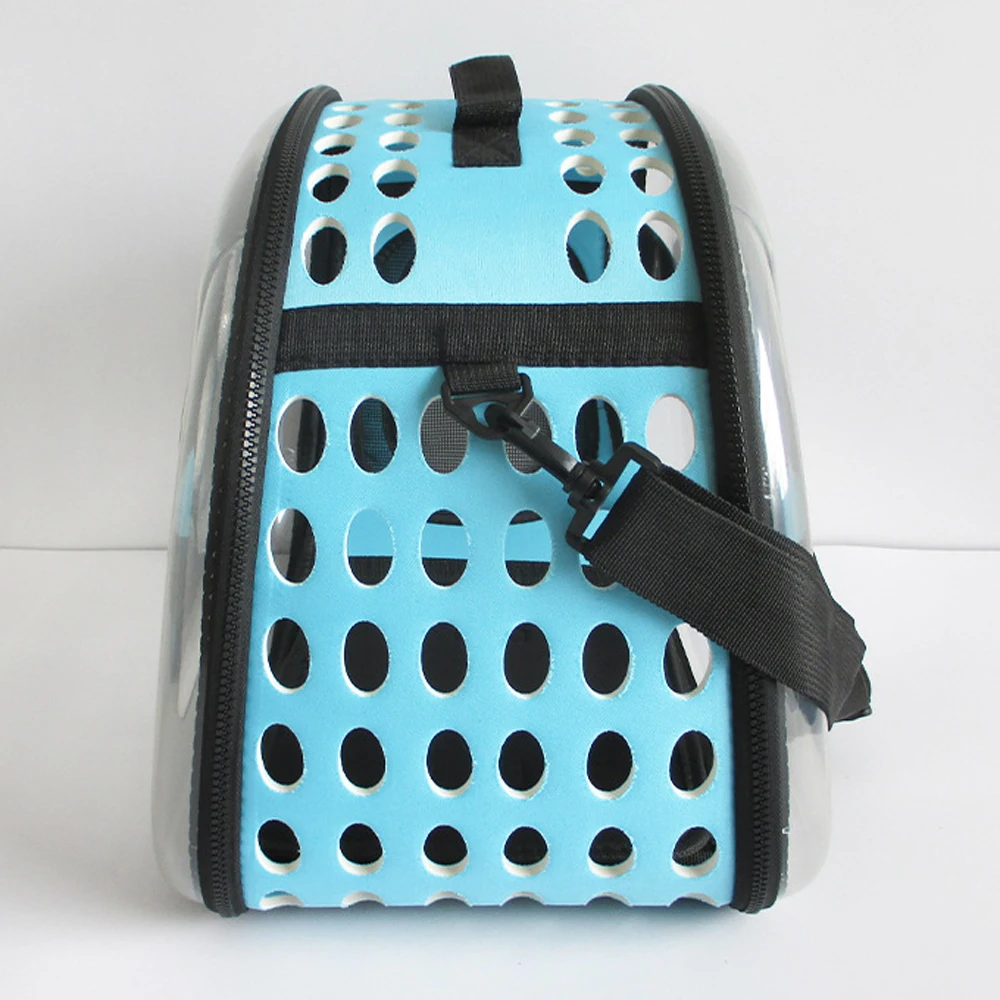 Wholesale large capacity crossbody pet bag Breathable portable pet bag Cat backpack folding transparent cat bag