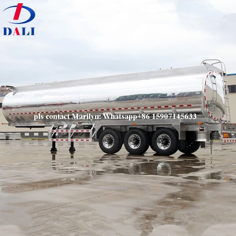 Saudi Arabia Aluminum  fuel tanker aluminum tanker trailer with JOST leg