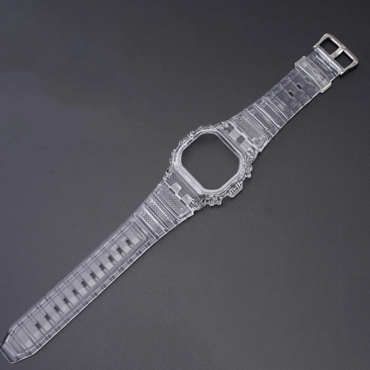 LAIHE High Quality Plastic Case Free Tool TPU Straps Watches Bands for Casio