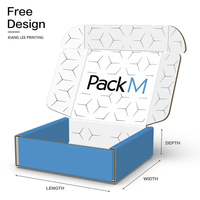 New Original Ic Electronic Components Embossing Custom Corrugated Shipping Boxes For Clothing