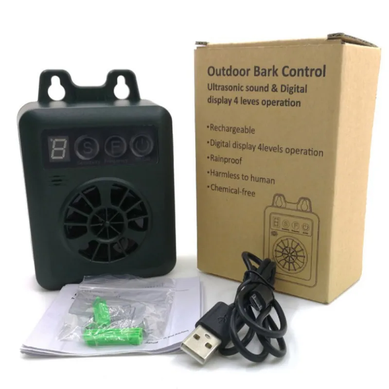  Отпугиватель собак ультразвуковое устройство с USB-зарядкой и защитой от лая для улицы