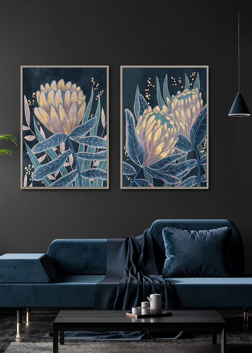 Nordic Designs Canvas Art Paintings for Wall Decoration Framed Picture Paintings Wall Art Set for Living Room Bedroom