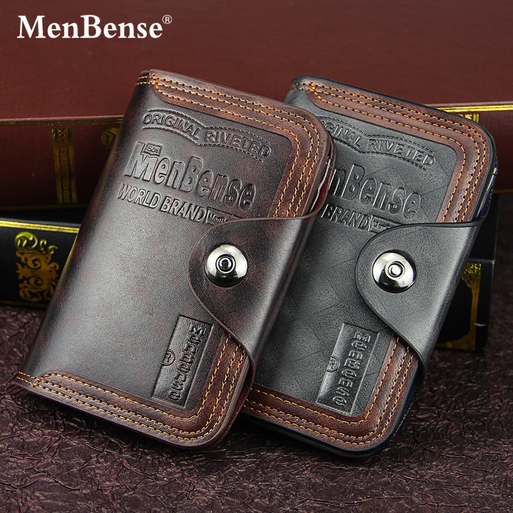 Wholesale popular blackmens long wallet Menbense Brand newest designer wallet Fast delivery  PU wallets leather men