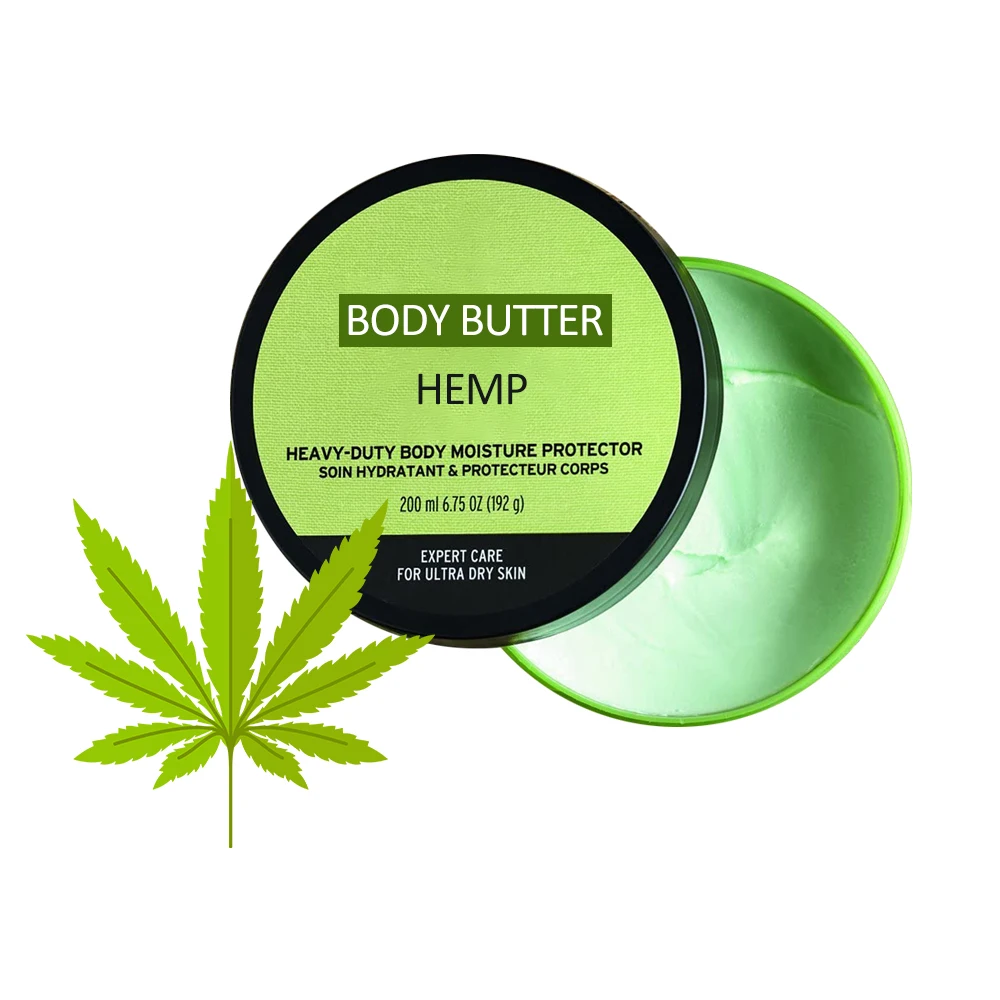 Private label top sellers 2021 for amazon vegan natural cruelty free hydrating hemp body butter