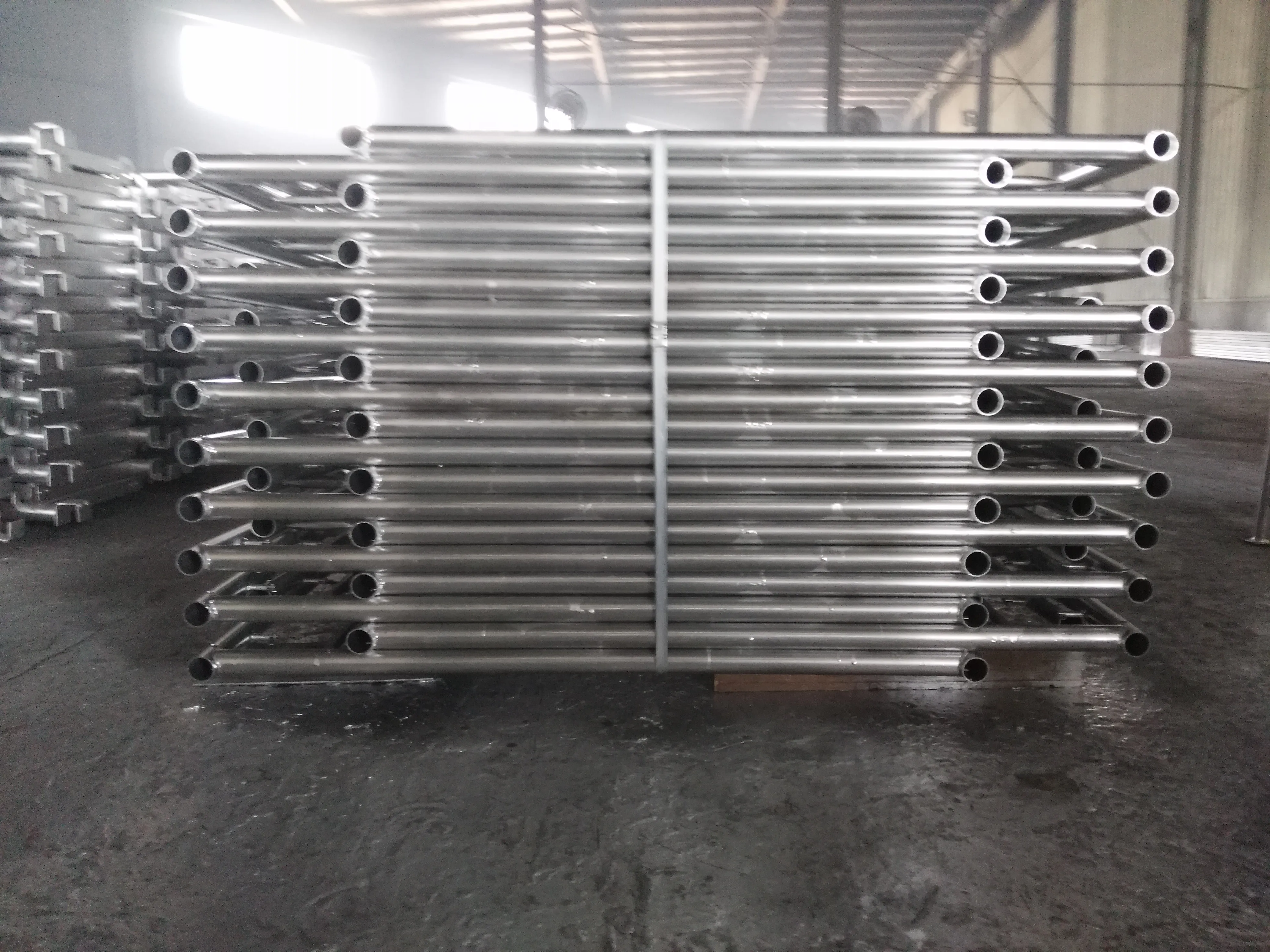 Scaffolding Steel Frames System With Caster Iron Wheel For Painters