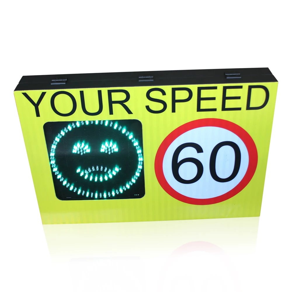 Smile Face Radar Speed Sign With Built-in Radar Speed Measurement Module On Sales