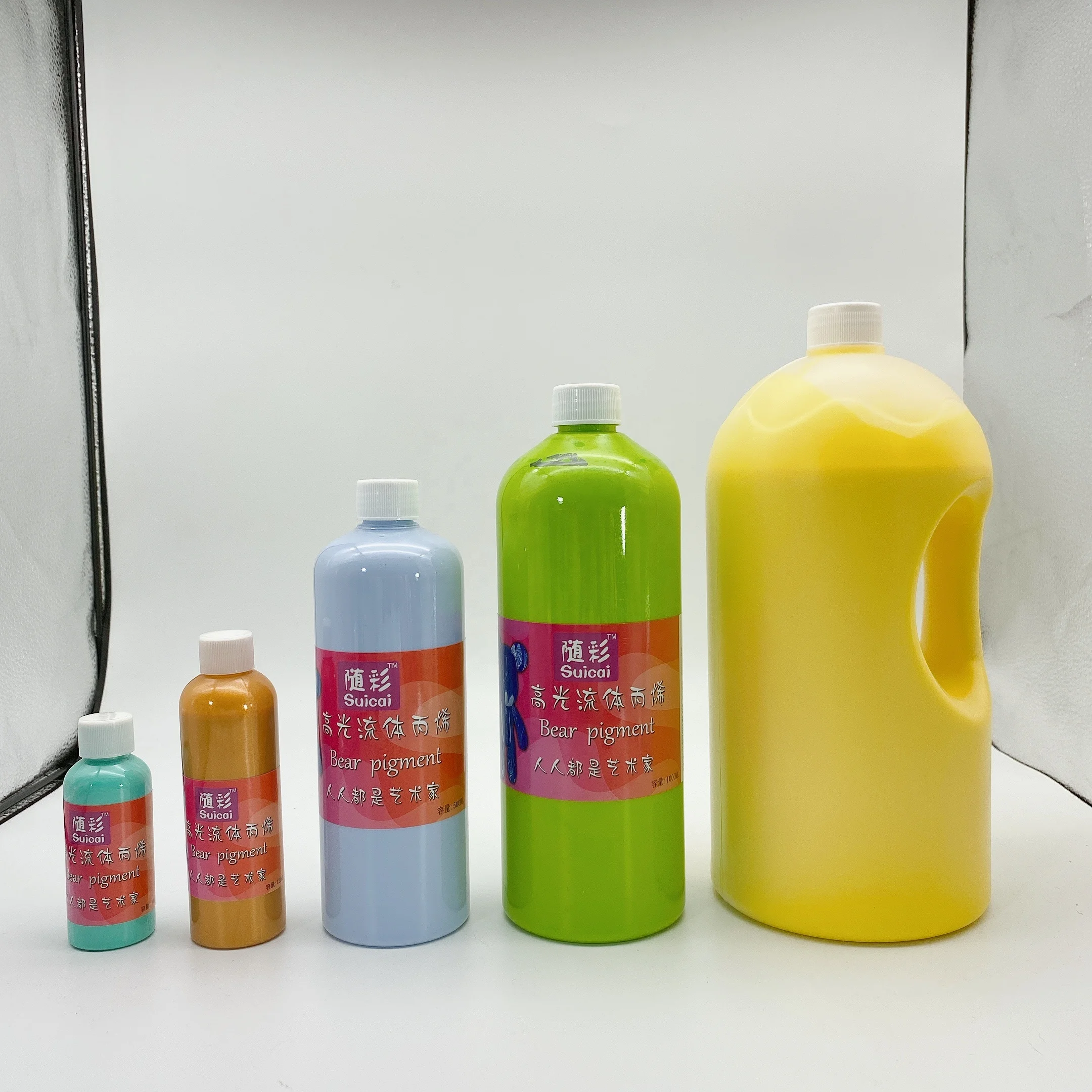 18 cm23 cm33 cm53 cm74 cm100cm Fluid violent bear white bear for fluid painting  high matte surface DIY fluid bear