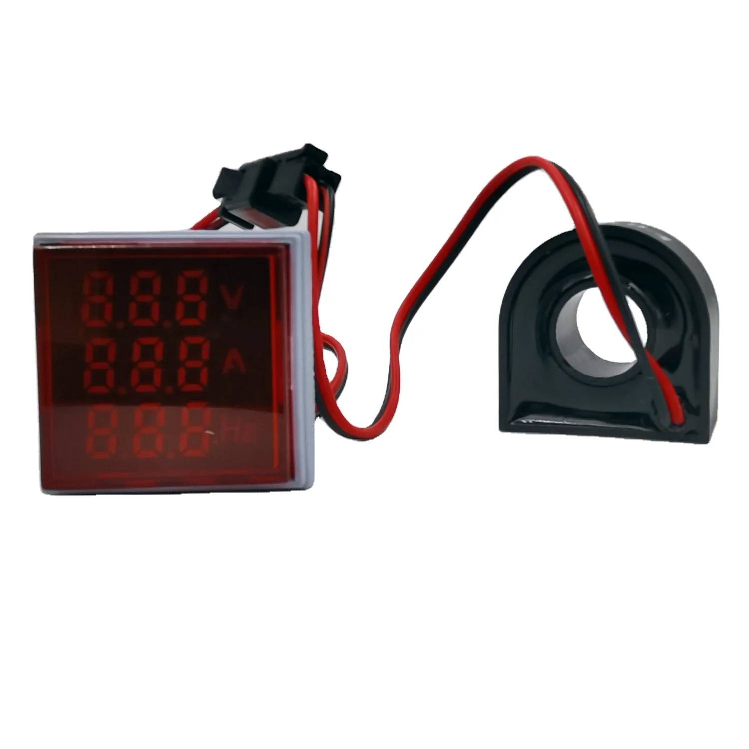 22mm mini Digital 3 in1 AC Voltmeter Ammeter  Hz Current Frequency Meter Light Digital Ac Digital Voltmeter
