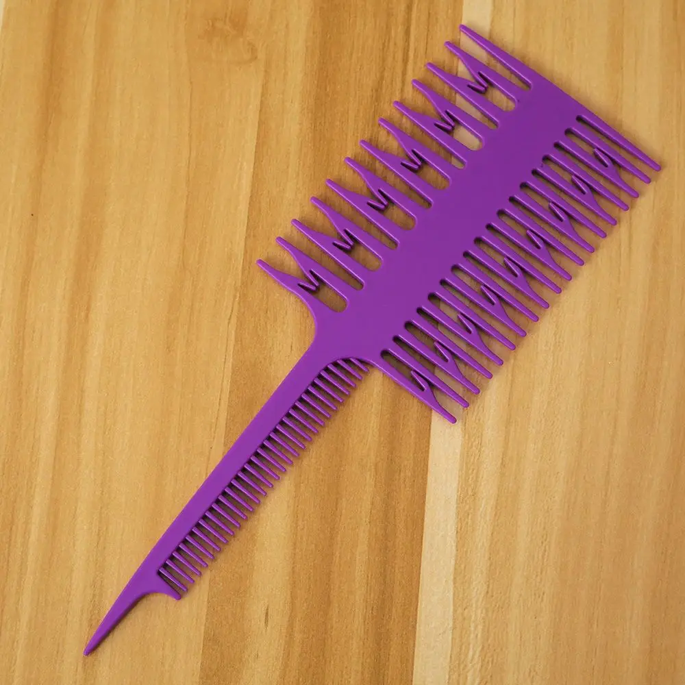 1pcs Women Updo Big Tooth Comb Hair Dyeing Tool Salon Professional Fish Bone Shape Comb Hair Dyeing Sectioning Highlighting Comb