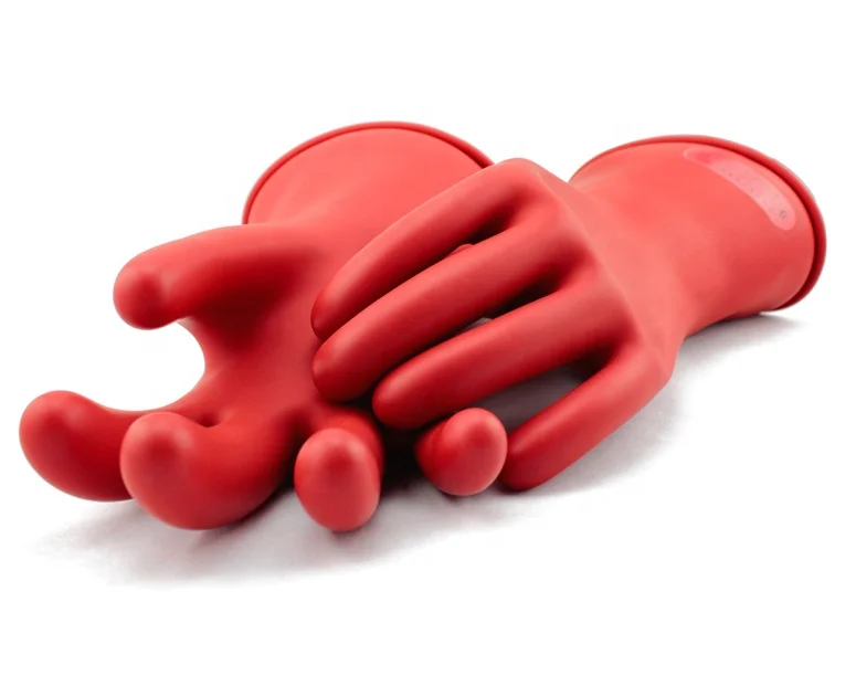 IEC60903 Class 0 1KV Long Electric Worker Insulating Gloves