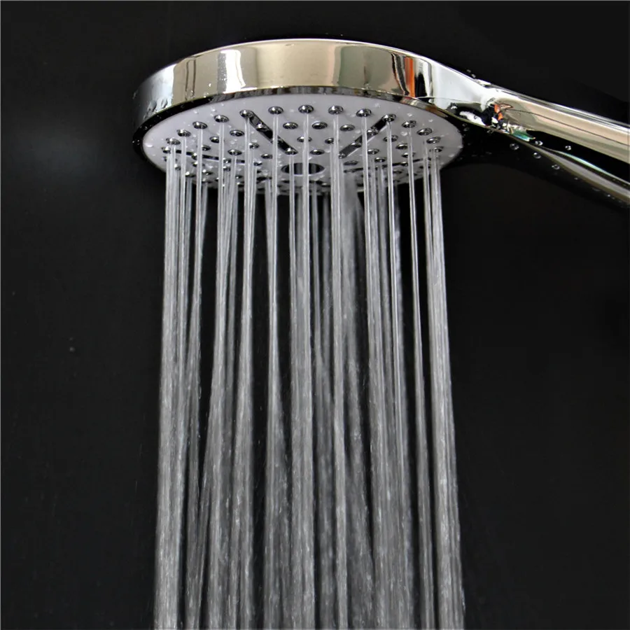 LEVO European style shower column and faucet mixer bathroom thermostatic rain shower kit