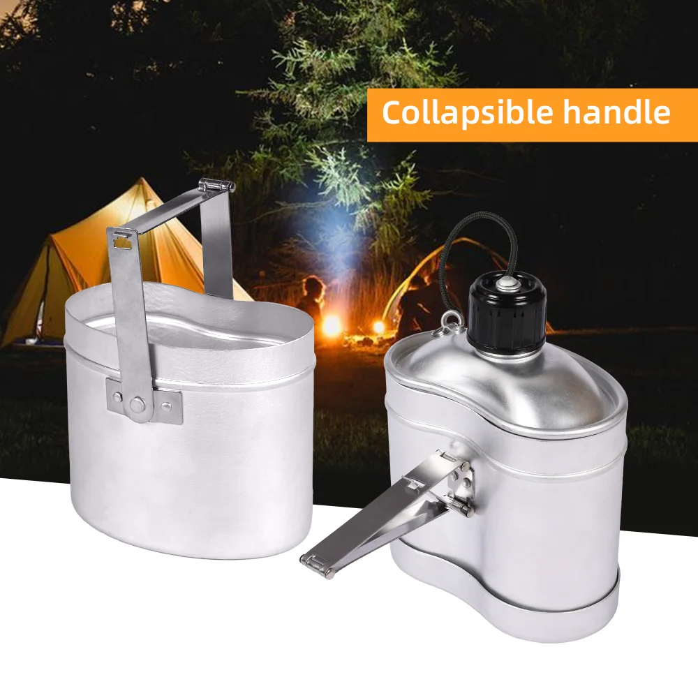 Factory Price Lightweight Aluminum Camping Picnic Wholesale Water Canteen Mess Kit Cup