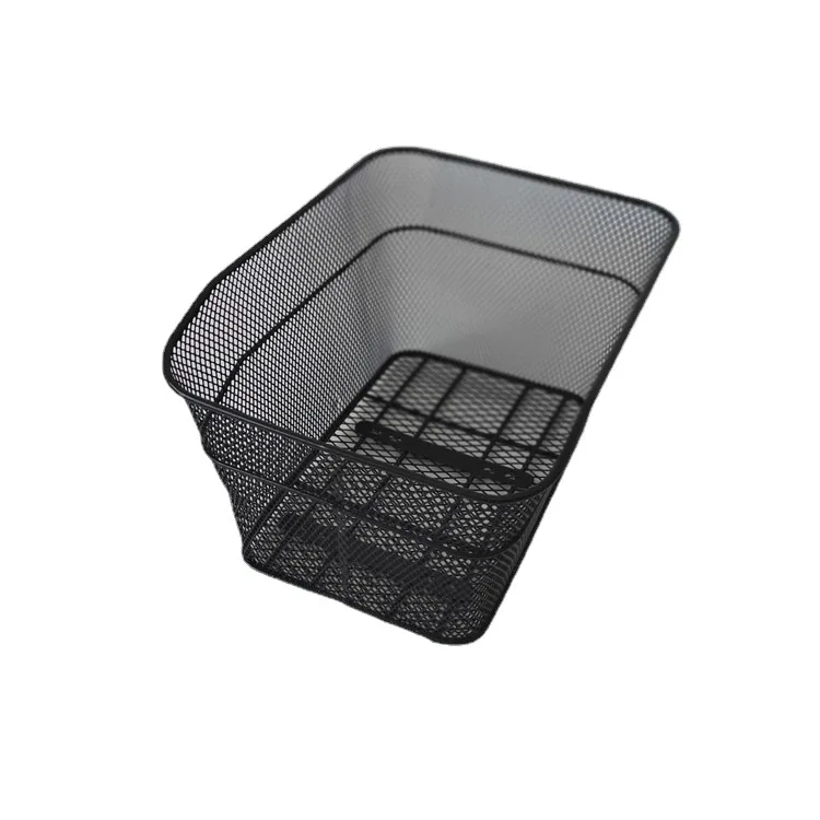 High quality factory wholesale mountain bike rear-mounted basket, large capacity wire bicycle basket