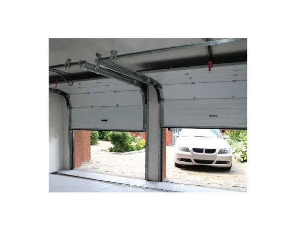 Motorized Overhead Sectional Sandwich Panel Garage Door for Villa Steel Graphic Design Storm Doors Modern Aluminum Alloy Hotel