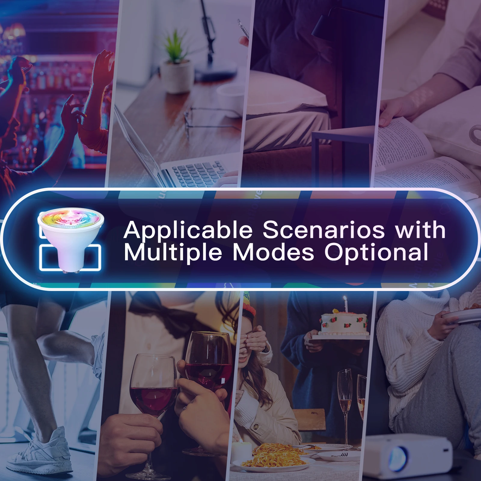 Tuya ZigBee WiFi Smart Home Smart LED Bulbs RGB CCT CW White 5W 345Lm Dimmable Lamps APP Music Sync Remote Control Light Bulbs